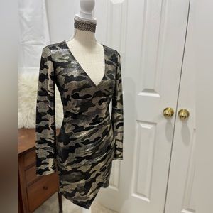 Medium Camo Origami dress